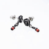 Jeweled Rose Stud : (Garnet)-ZOCALO.JAPAN