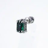 Islamic Ear Stud : (Green Quartz)-ZOCALO.JAPAN