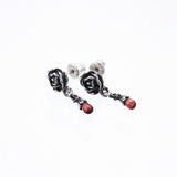 Jeweled Rose Stud : (Garnet)-ZOCALO.JAPAN