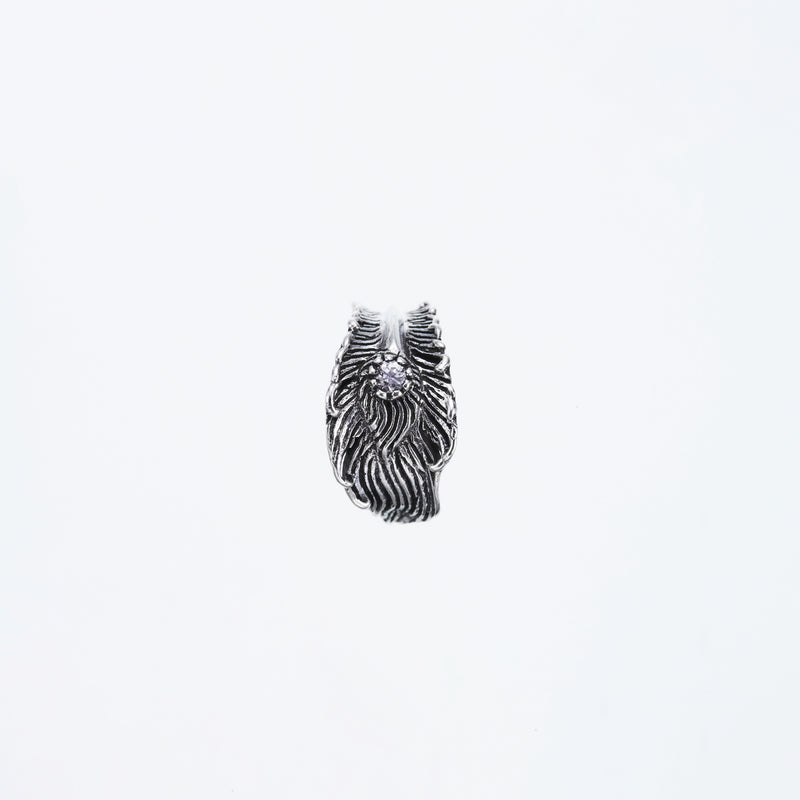 Phoenix Tail Feather Stud : (White CZ)-ZOCALO.JAPAN