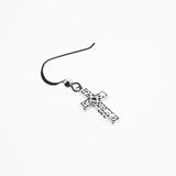 Trench Cross Hook Stud: (White CZ)-ZOCALO.JAPAN